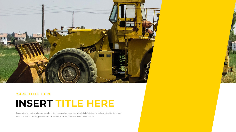 Heavy Equipment Google Slides Template Design