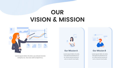 Vision & Missionsankündigung Einzelne Folie