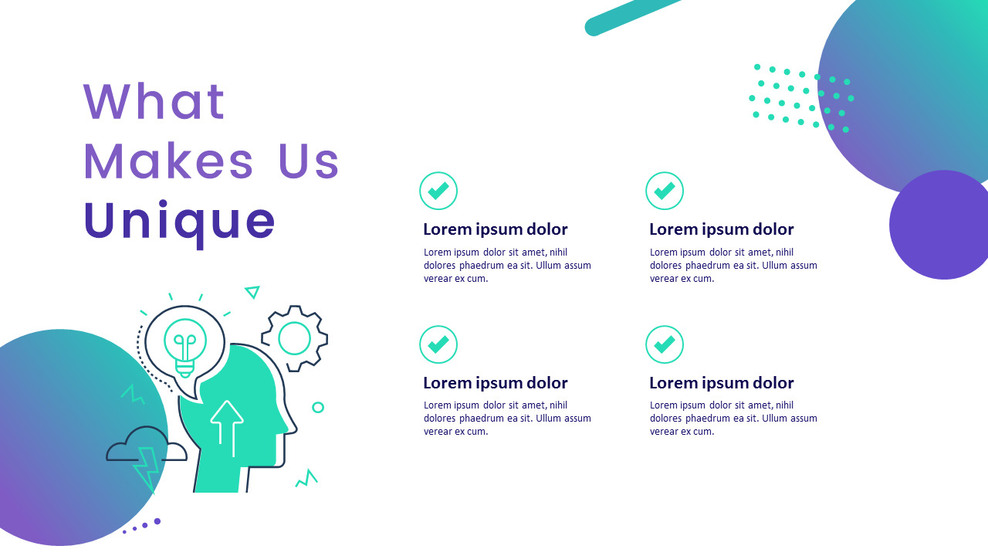 What Makes Us Unique Page Template