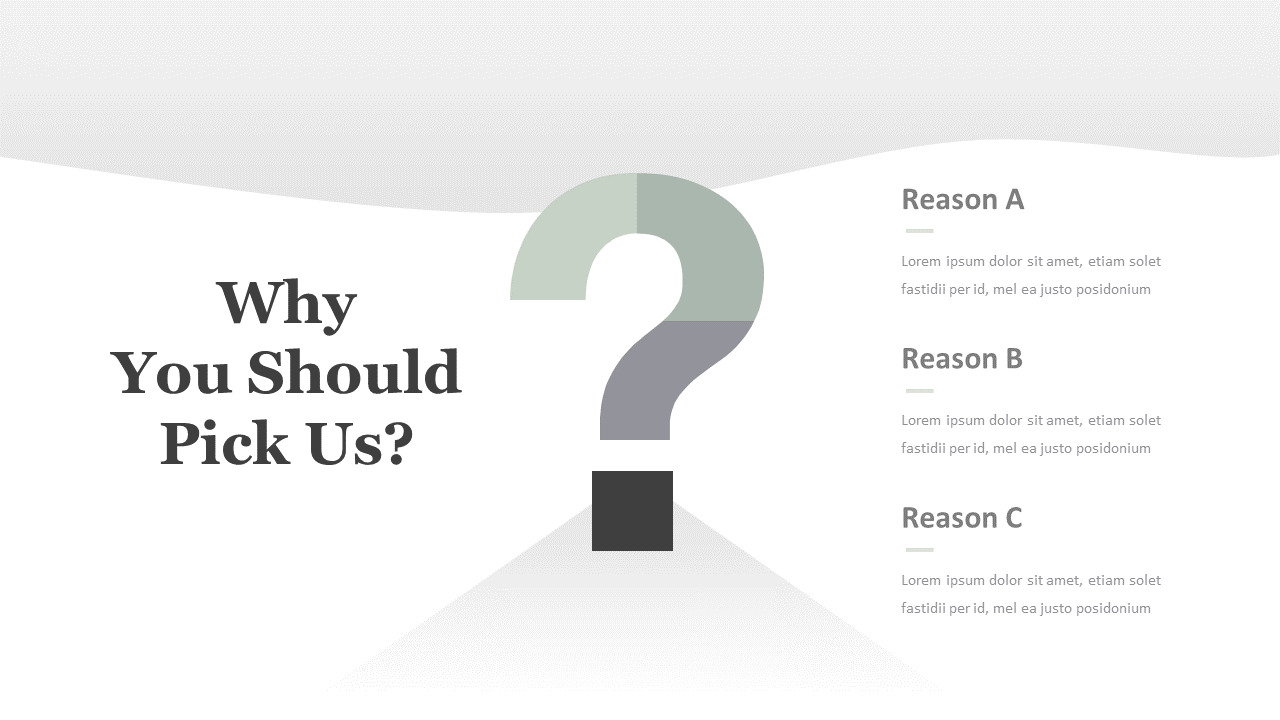 Why You Should Pick Us? Page Slide