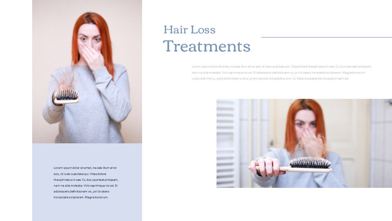 Hair Loss Treatments Business plan PPT Templates