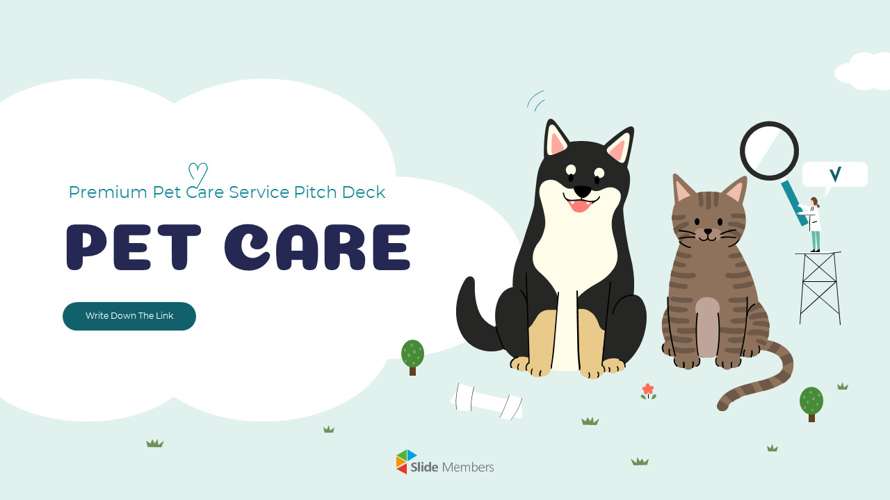 Pet Care Service Pitch Deck Cover Simple Deck_02