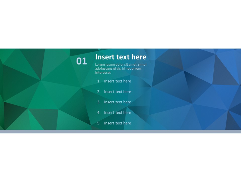 Free PPT Sample - Dark Green and Dark Blue Triangle Pattern_03