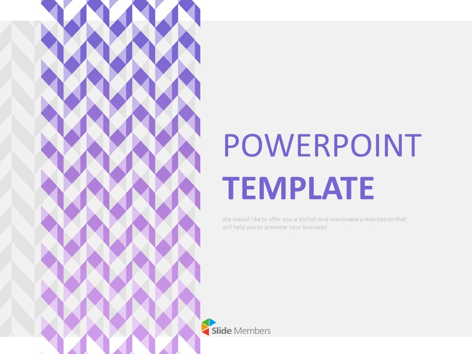 free-ppt-sample-zigzag-purple-checkered-pattern