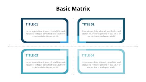 Basic Matrix Infographic Diagram