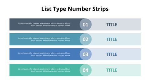 Four Text Box List Diagram