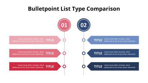 Two Type of Comparison List Diagram