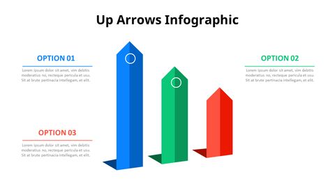 Upward Arrow Infographic List Diagram
