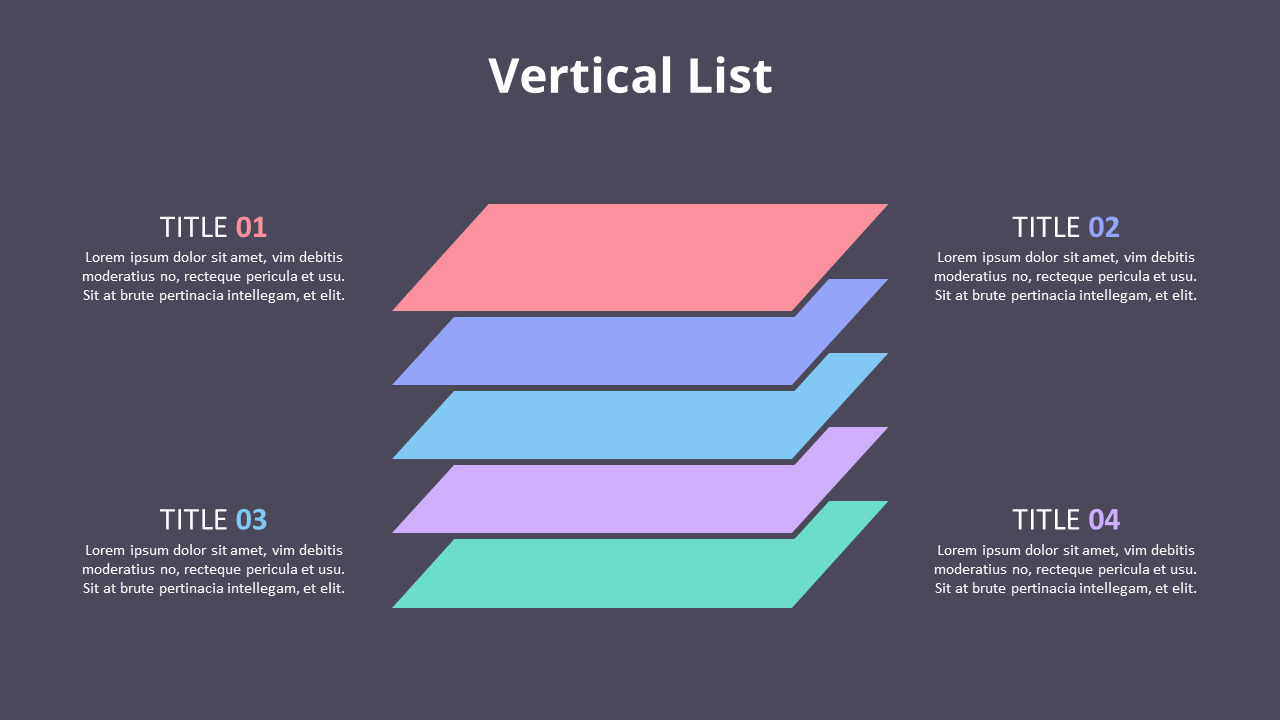 Vertical Block List Diagram