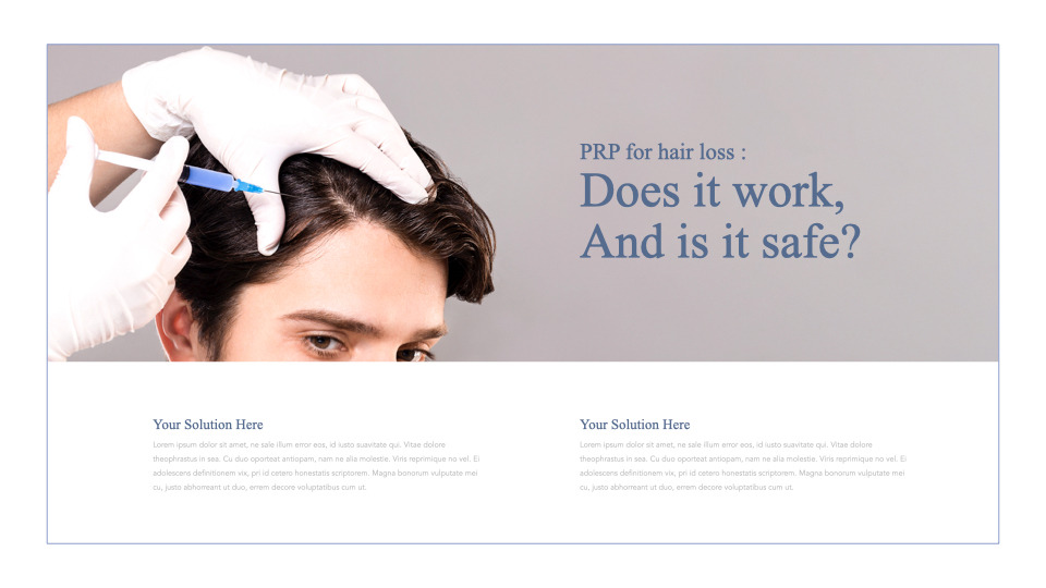 Hair Loss Treatments PPTX Keynote