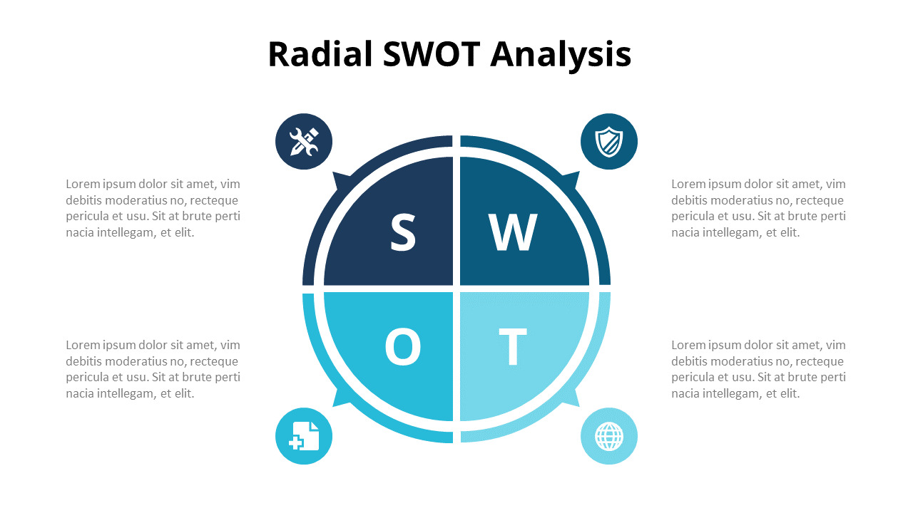 Kreis SWOT-Analysediagramm Animierte Folien_03