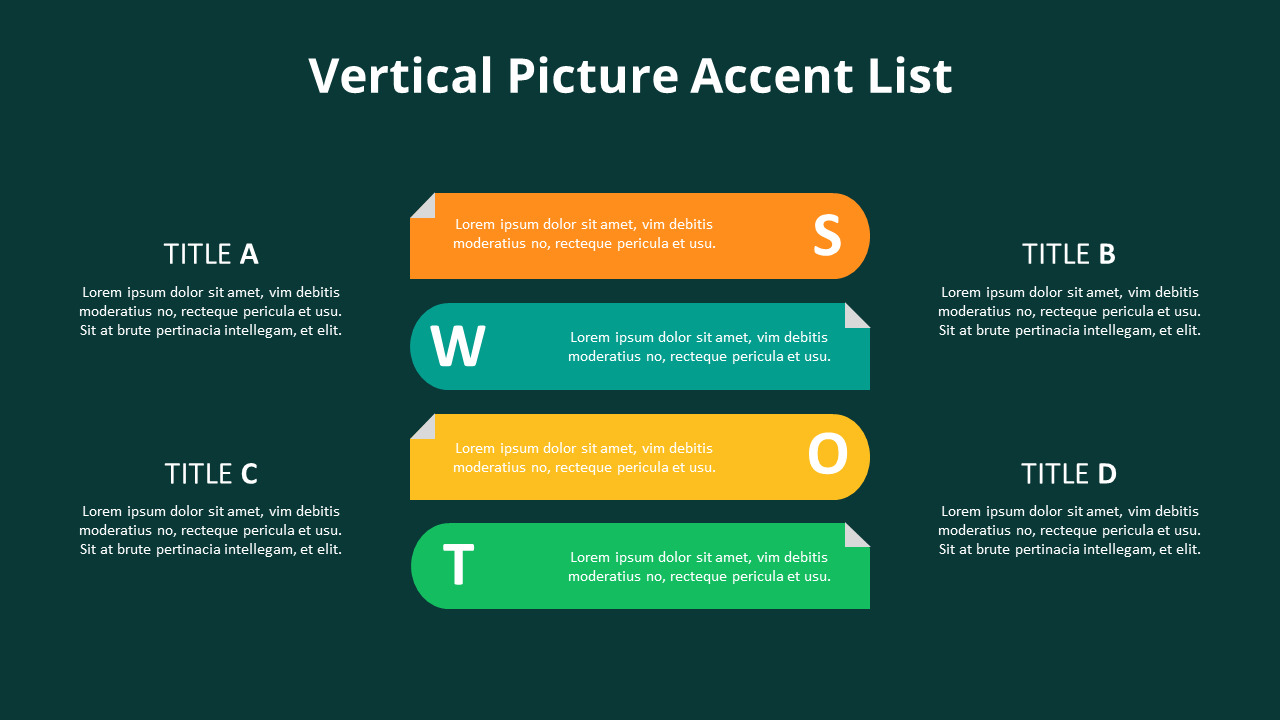 Swot分析図アニメーションpowerpointテンプレート