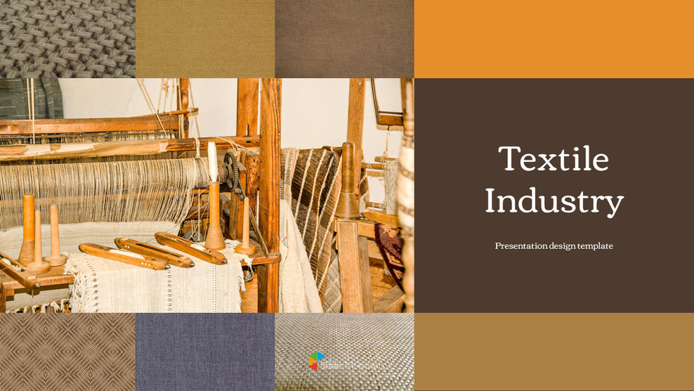 纺织工业 PowerPoint演示设计_01