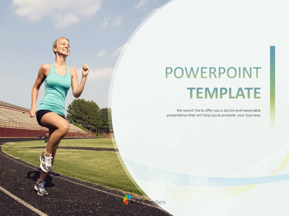 Free Google Slides Template Running