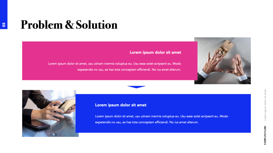 Simple Color Pitch Deck Template PowerPoint to Keynote