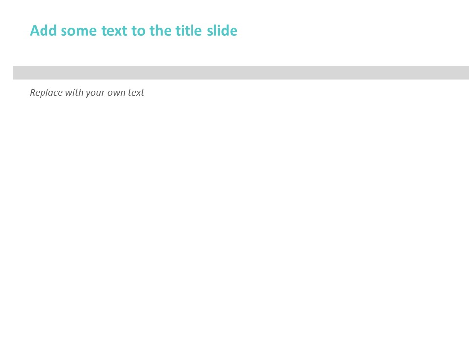 Turquoise Powerpoint Slide Gray, Turquoise Outlines - Free PPT Template