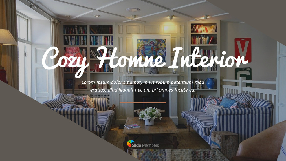 아늑한 홈 인테리어 회사 프로필 ppt 템플릿_01