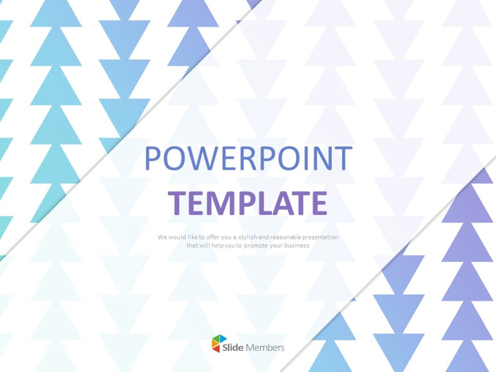 Free Powerpoint Templates Design - Triangle Patterned With Light ...