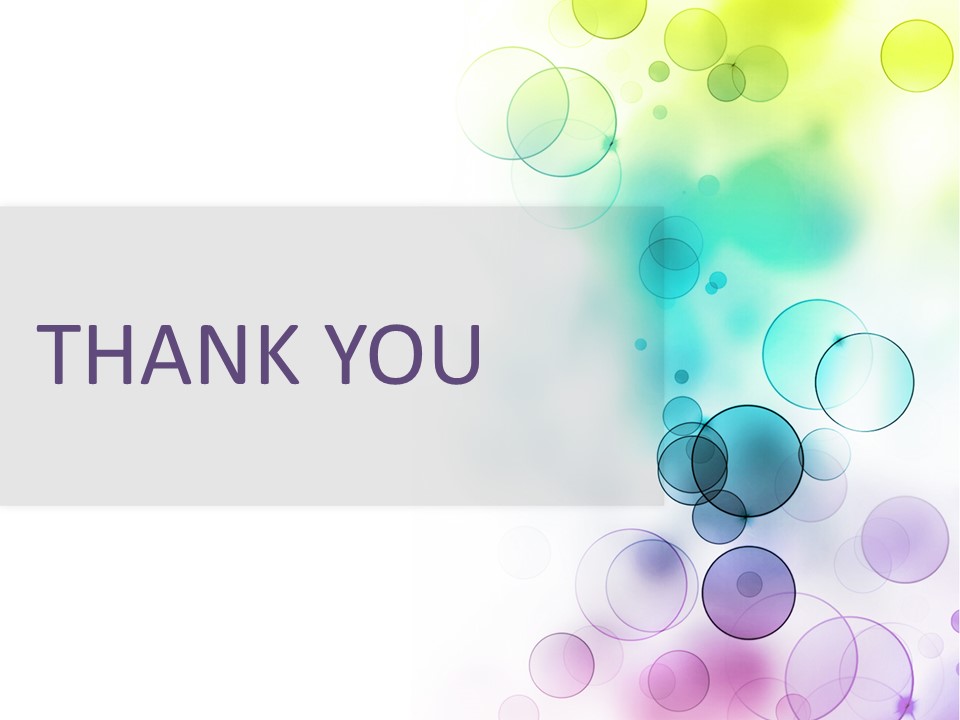 Free PPT Template Bubbles With Gradation Effect