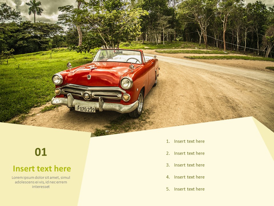 Vintaged Style Car - Free Design Template
