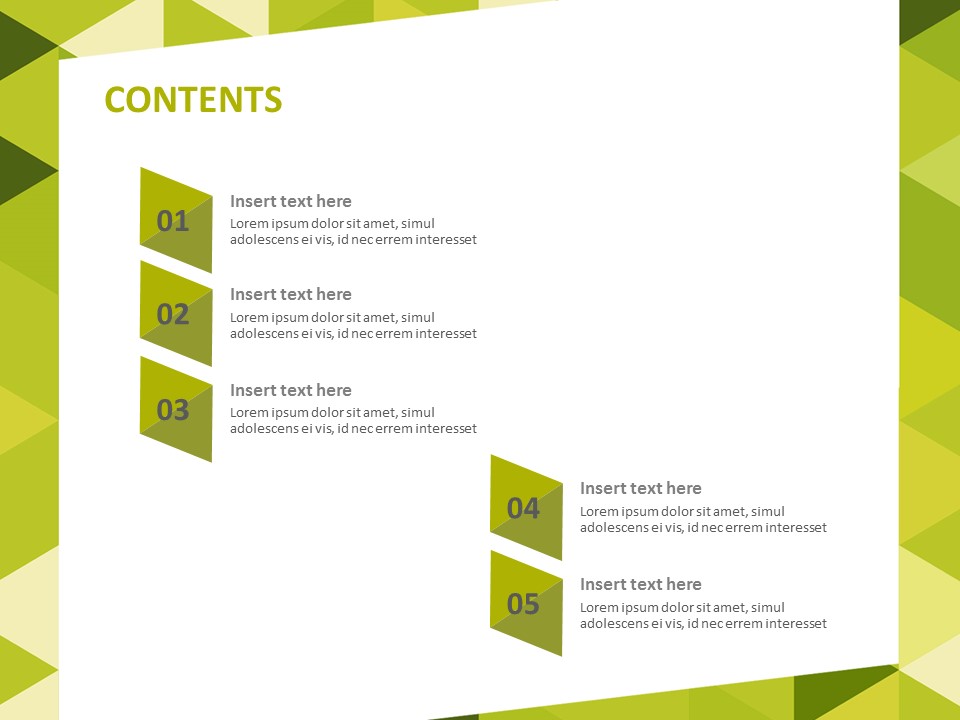 yellow-green-sparkling-triangle-free-ppt-template