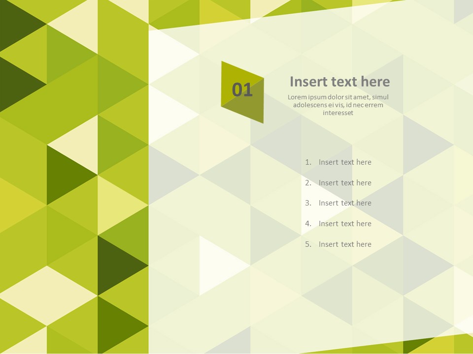 Yellow Green Sparkling Triangle - Free PPT Template_03