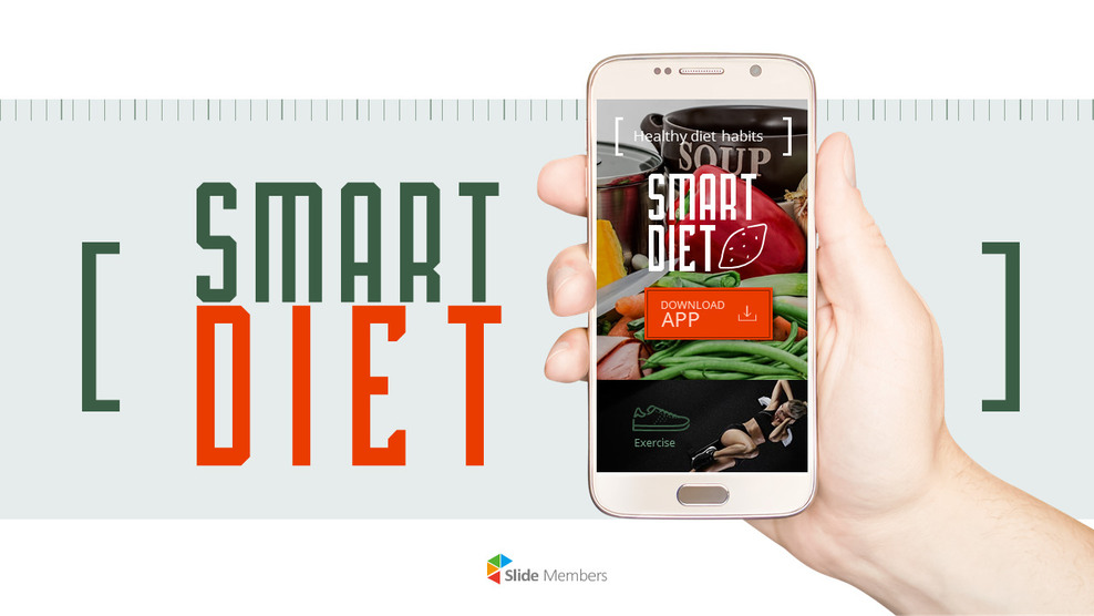 Smart Diet App Hintergrund PowerPoint_01