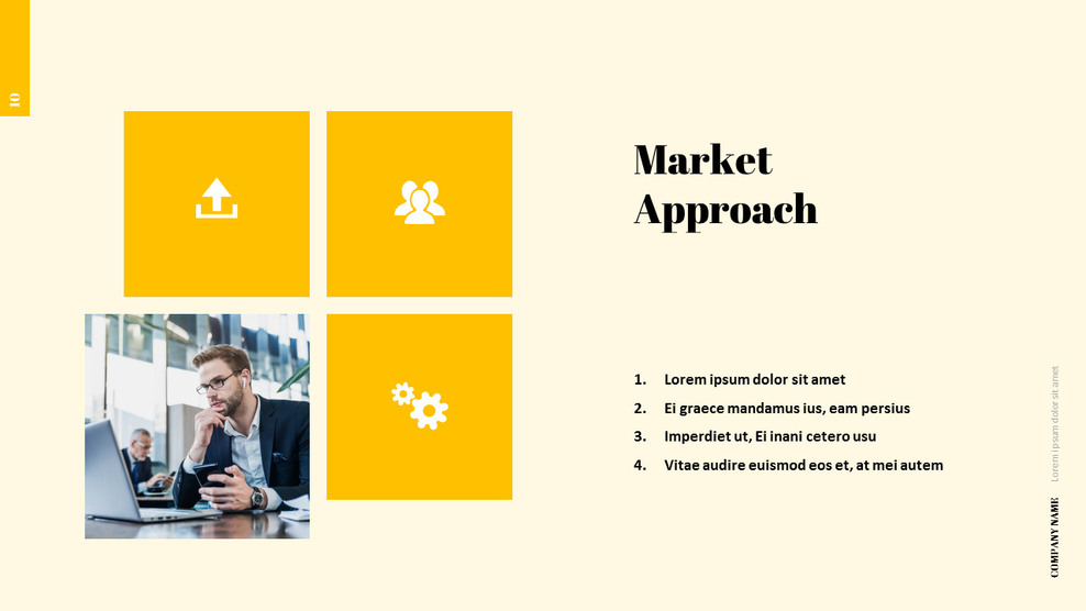 Market Approach PowerPoint Design|Marketing, Sales|Single Slides