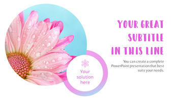 美しいピンクの花 スライドプレゼンテーション_26