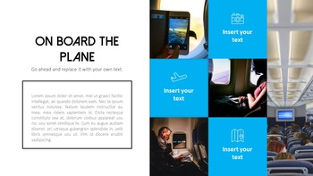 飛行機旅行 PowerPointのテンプレート_08