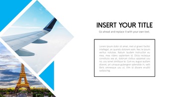 飛行機旅行 PowerPointのテンプレート_15