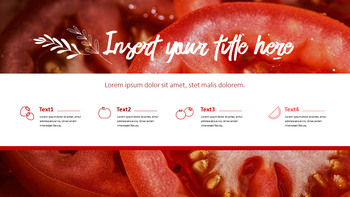 赤い果物と野菜 テーマPPTテンプレート_15