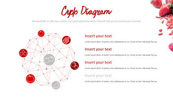 赤い果物と野菜 テーマPPTテンプレート_30