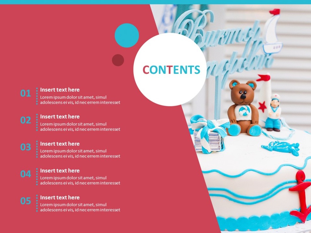 誕生日ケーキ 無料pptテンプレート