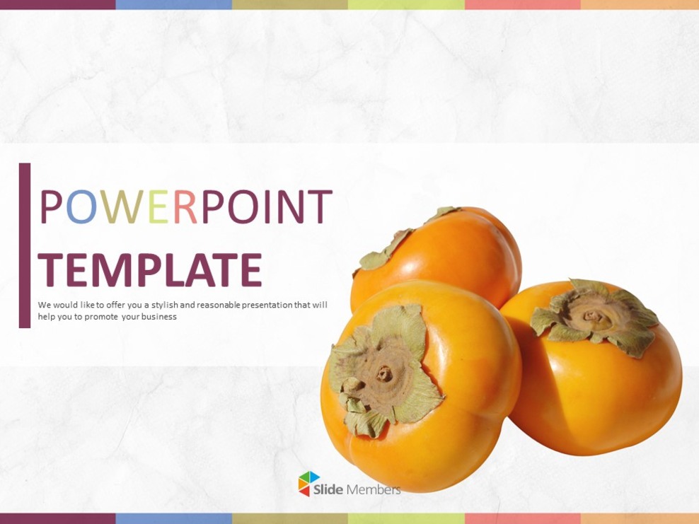 Free PPT Sample - Sweet Persimmons for Holidays_01