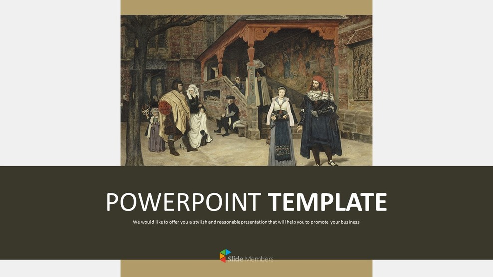 James Tissot \"LA rencontre de Faust et de Marguerite\" - Free Template Design_01