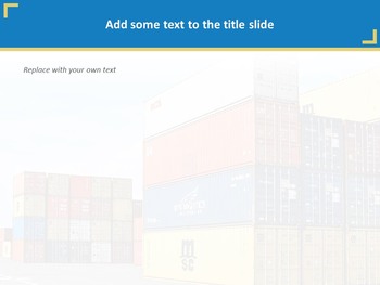 Container Powerpoint Template Container Transport - Free Powerpoint Template