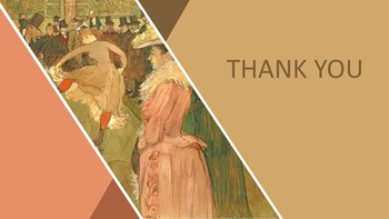 Henri De Toulouse-lautrec \"Le Danse Au Moulin Rouge\" - Free Powerpoint Template_06