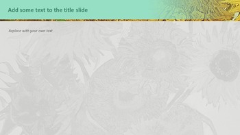 Vincent Van Gogh \"Sunflowers\" - Free Presentation Templates_04