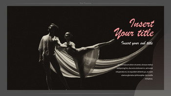 芭蕾舞 演示文稿PowerPoint模板设计_32