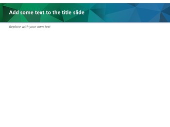 Free PPT Sample - Dark Green and Dark Blue Triangle Pattern_04
