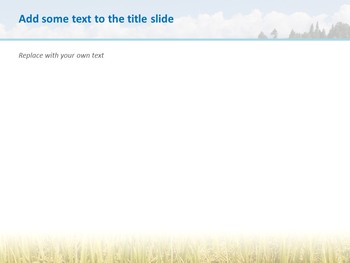 免费PowerPoint模板 - 田间水稻成熟_05