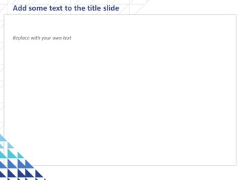 Free PPT Sample - Blue Sparkling Triangles/ Line Patterned Triangle_04