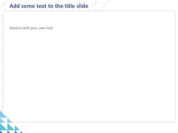 Free PPT Sample - Blue Sparkling Triangles/ Line Patterned Triangle_05