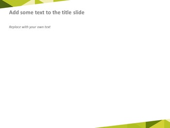 Yellow Green Sparkling Triangle - Free PPT Template_05