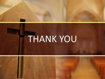 Free Powerpoint Template - Crucifix in Church_06