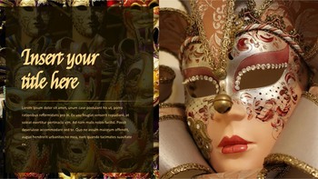 威尼斯狂欢节 谷歌幻灯片模板设计_16