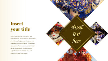 베니스 카니발 PowerPoint 프레젠테이션 템플릿_19