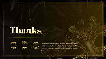 베니스 카니발 PowerPoint 프레젠테이션 템플릿_50