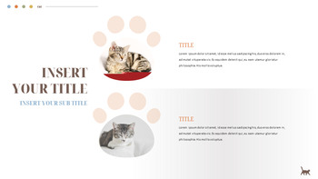 고양이 프레젠테이션 PowerPoint 템플릿 디자인_38